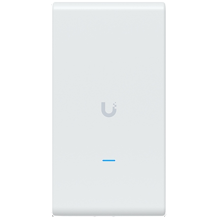 Ubiquiti U6-Mesh-Pro-EU Indoor/outdoor WiFi 6 AP with 4 spatial streams, an integrated super antenna, and a gigabit passthrough port