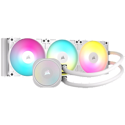 CORSAIR NAUTILUS 360 ARGB White, 360mm Radiator, Liquid CPU Cooler