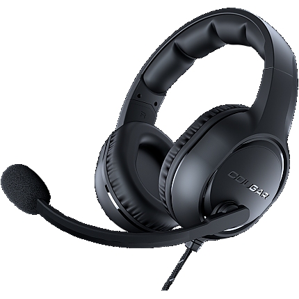 Cougar I HX330 I 3H250P50B.0001 I Headset I Stereo 3.5mm 4-pole and 3-pole PC adapter / Driver 50mm / 9.7mm noise cancelling Mic. / Black