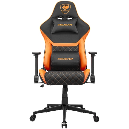 COUGAR Gaming chair Armor One V2 F, Breathable PVC Leather, Classic high-back design, Adjustable Design, 4D Folding Armrests, Recliner system 90°~155°