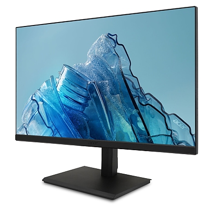 Acer Vero B277Ebmiprxv, 27" IPS LED ZeroFrame, FHD (1920x1080), FreeSync 100Hz, 4ms (GTG), 100M:1, 250nits, 99% sRGB, HDMI, VGA, DP, Speakers, Audio in/out, Flicker-Less, BlueLightShield, Hgt. Adj, Swivel, Pivot, Energy Star, EPEAT Silver, Black