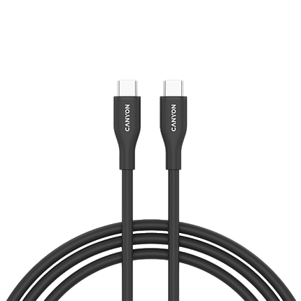 CANYON cable CC60SC10 C-C 60W 1m Silicon Black