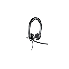 Logitech USB Headset H650e Stereo, Flexible Mic, In-line Controls, Echo Cancellation, Noise-cancelling, USB