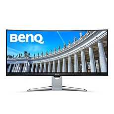 BenQ EX3501R, 35" VA, 100Hz, 4ms, 3440x1440, 21:9, 100% sRGB, Freesync, 1800R Curve, Flicker-free, LBL, B.I.+, 2500:1, DCR 20M:1, 8 bit, 300 cd/m2, USB Type-C, HDMI x2, DP, USB hub, Height Adj., Tilt, Gray