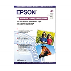 Epson Premium Glossy Photo Paper, DIN A3, 255g/m2, 20 Blatt