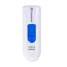 Transcend 128GB, USB3.1, Pen Drive, Capless, White