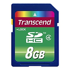 Transcend 8GB SDHC (Class 4)