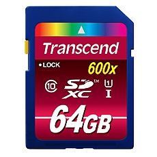 Transcend 64GB SDXC UHS-I (Class10)