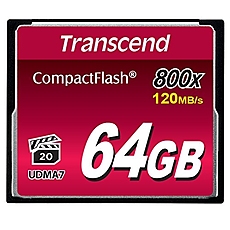 Transcend 64GB CF Card (800x)