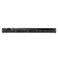 Asustor AS6204RS, 4-bay NAS, Intel Celeron Quad-Core N3160 (up to 2.24 GHz, 2MB), 4 GB DDR3L SO-DIMM (max 8GB), 4 x 3.5" or SSD, GbE x 4, 4*USB 3.0, HDMI, lock tray, 1U Rack, Single Power & Rail Kit