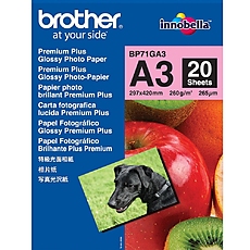 Brother BP-71GA3 Innobella Premium Glossy Photo Paper (A3/20 sheets)