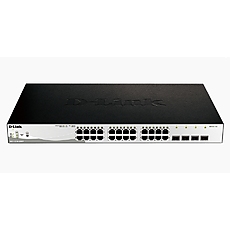 D-Link 28-Port Gigabit PoE+ Smart Switch including 4 SFP Ports