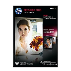 HP Premium Plus Semi-gloss Photo Paper-20 sht/A4/210 x 297 mm