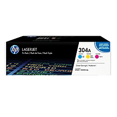 HP 304A CYM Tri-Pack LaserJet Toner Cartridge