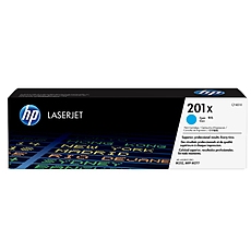 HP 201X High Capacity Cyan Original LaserJet Toner Cartridge (CF401X)