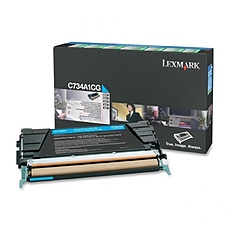 Lexmark C734A1CG C/X734, 746, X738 Cyan Return Programme 6K Toner Cartridge