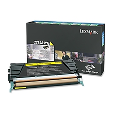 Lexmark C734A1YG C/X734, 746, X738 Yellow Return Programme 6K Toner Cartridge