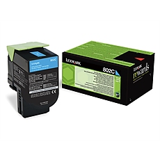 Lexmark 80C20C0 CX310, 410, 510 Cyan Return Programme 1K Toner Cartridge