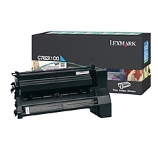 Lexmark C782X1CG C/X782, 782XL Cyan Return Programme 15K Print Cartridge