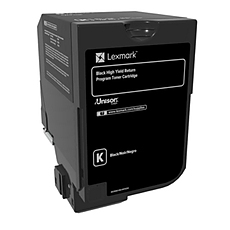 Lexmark 74C2HK0 CS720, CS725 Black Return Programme 20K Toner Cartridge