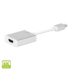 Moshi Mini DisplayPort to HDMI Adapter Pro (4K, 60Hz), Silver