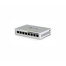 Комутатор Ubiquiti US-8-60W, 8-порта GbE, 4 x 802.3af PoE, 60W, Managed, Desktop/Wall