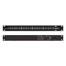 Комутатор Ubiquiti ES-48-500W, 48-портов Gbit PoE+, 2xSFP слота, 500W, управляем