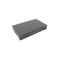 Комутатор TP-LINK T2500G-10TS, 8-port Gigabit порта + 2 SFP слота, L2, DoS, ACL, IPv6