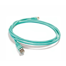 Пач кабел 3M VOL-6ASFL-L1, RJ45, S/FTP, CAT6a, 1м, тюркоаз