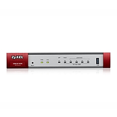 Защитна стена ZyXEL USG20-VPN, 10x VPN IPSec/ 15 SSL, 1x WAN, 1x SFP, 4x LAN/DMZ, 1x USB порт