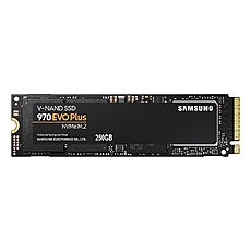 Samsung SSD 970 EVO Plus 250 GB M.2, PCIe Gen 3.0 x4 NVMe 1.3, V-NAND 3-bit MLC, Phoenix Controller, 256-bit Encryption, 512 MB DDR4 SDRAM, Read 3500 MB/s Write 2300 MB/s