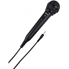 Аудио микрофон HAMA DM-20, черен, 6.3мм адаптер