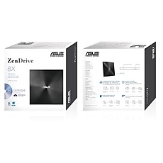 Външно USB DVD записващо устройство ASUS ZenDrive U7M Ultra-slim, USB 2.0, черен