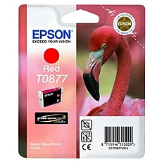 Epson T0877 Red Ink Cartridge - Retail Pack (untagged) for Stylus Photo R1900