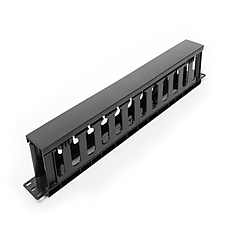 Formrack 19" 1U Cable Management Panel with PVC trunking cut 1U 482x88x48mm