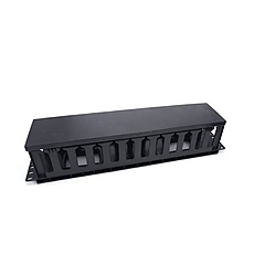 Formrack 19" 2U Cable Management Panel with PVC trunking cut 2U 482x88x87mm