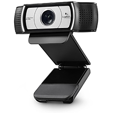 Logitech C930e Webcam, Full HD, Autofocus, Built-in mic, 90° FoV, Black