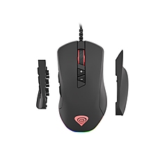 Genesis Gaming Mouse Xenon 770, 10 2000dpi, Illuminated Optical, Black