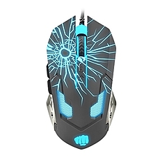 Fury Gaming mouse, Gladiator, optical 3200DPI, Illuminated black