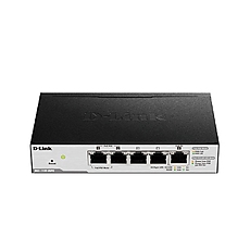 D-Link 5-Port Gigabit PoE Smart Managed Switch with 1 PD port