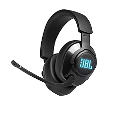 JBL QUANTUM 400 BLK USB over-ear gaming headset with game-chat dial