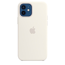 Apple iPhone 12/12 Pro Silicone Case with MagSafe - White