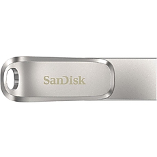 USB памет SanDisk Ultra Dual Drive Luxe, 32GB, USB 3.1 Gen 1, USB-C, Сребрист