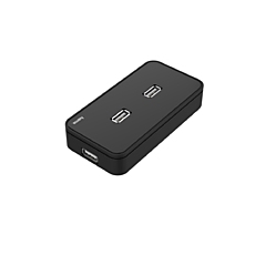 USB хъб със захранване HAMA, USB 2.0, 1:7, Черен