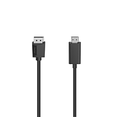 Кабел HAMA DisplayPort v.1.2 мъжко - HDMI мъжко,Ultra-HD, 4K, 1.5м