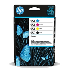 HP 950 Black / 951 CMY Original Ink Cartridge 4-Pack