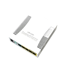 Рутер MikroTik MikroTik RB260GS CSS106-5G-1SR2, 10/100/1000Mbit, 128 KB, PoE, SwOS