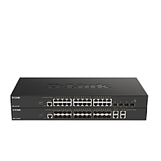 D-Link 24 x 10G Base-T ports + 4 x 10G/25G SFP28 ports Smart Managed Switch