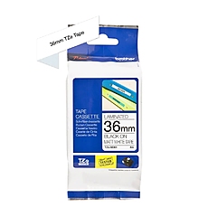 Brother TZe-M261 Matt Laminated Labelling Tape Cassette – Black on White, 36mm wide