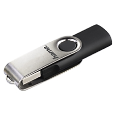 USB памет HAMA Rotate, 64GB, 10 MB/s, Черен